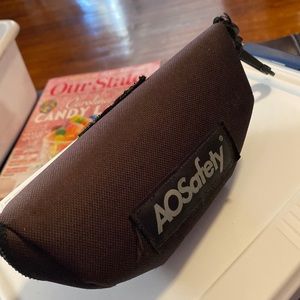 AOSafety glasses case black in fair condition